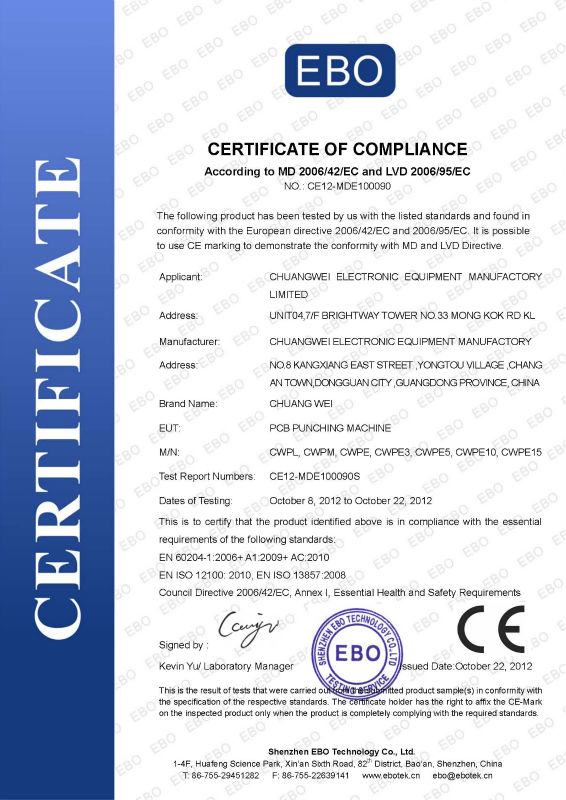 पीसीबी पंचिंग मशीन-CE12-MDE100090.jpg के प्रमाण पत्र